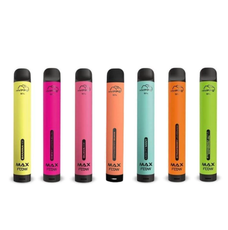 Hyppe Max Flow disposable vape range