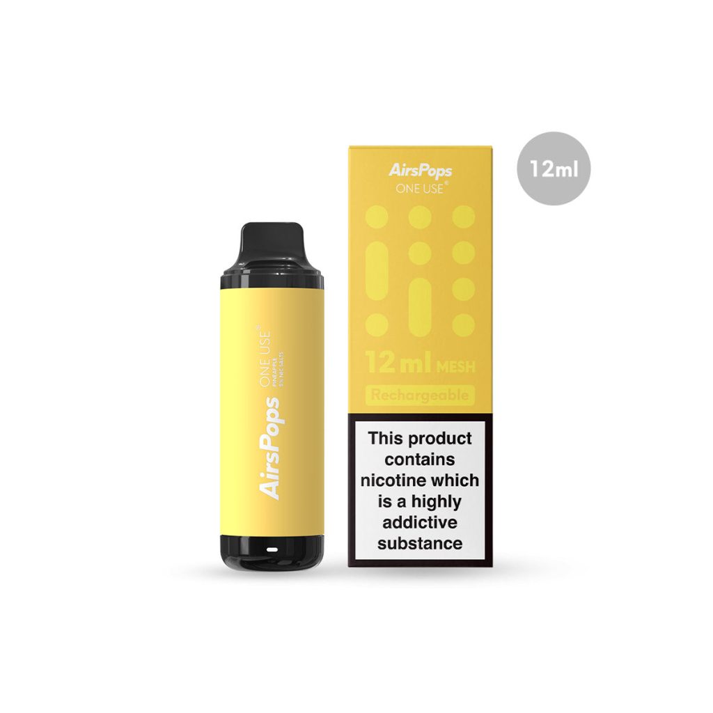 Product Review Airpops Disposable Vape 50mg 12ml Pineapple