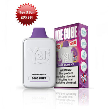 Yeti Ice Cube 6000 Puff Sour Grape Ice 20mg / 2% – vapesjersey