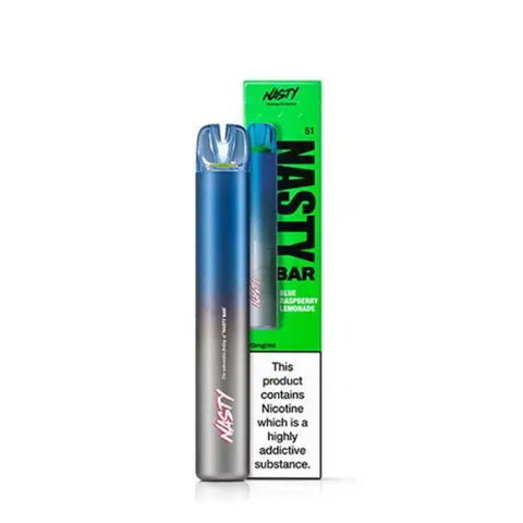 The Nasty Bar DX2 600 Blue Raspberry Lemonade Disposable Vape