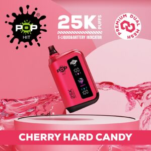 Pop Hit 25000 Puff 5% – Cherry Hard Candy