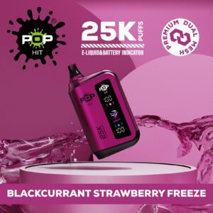 Pop Hit 25000 Puff 5% – Blackcurrant Strawberry Freeze