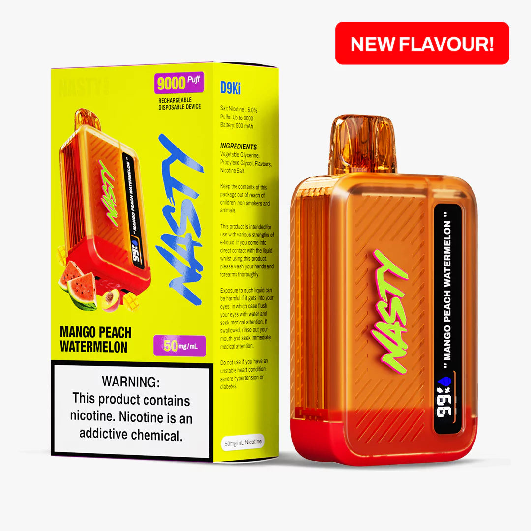 Nasty 9000 puff – Mango Peach Watermelon 5%