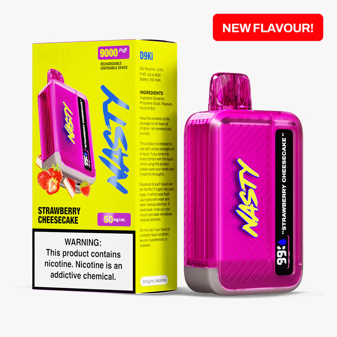 Nasty 9000 puff – Strawberry Cheesecake 5%