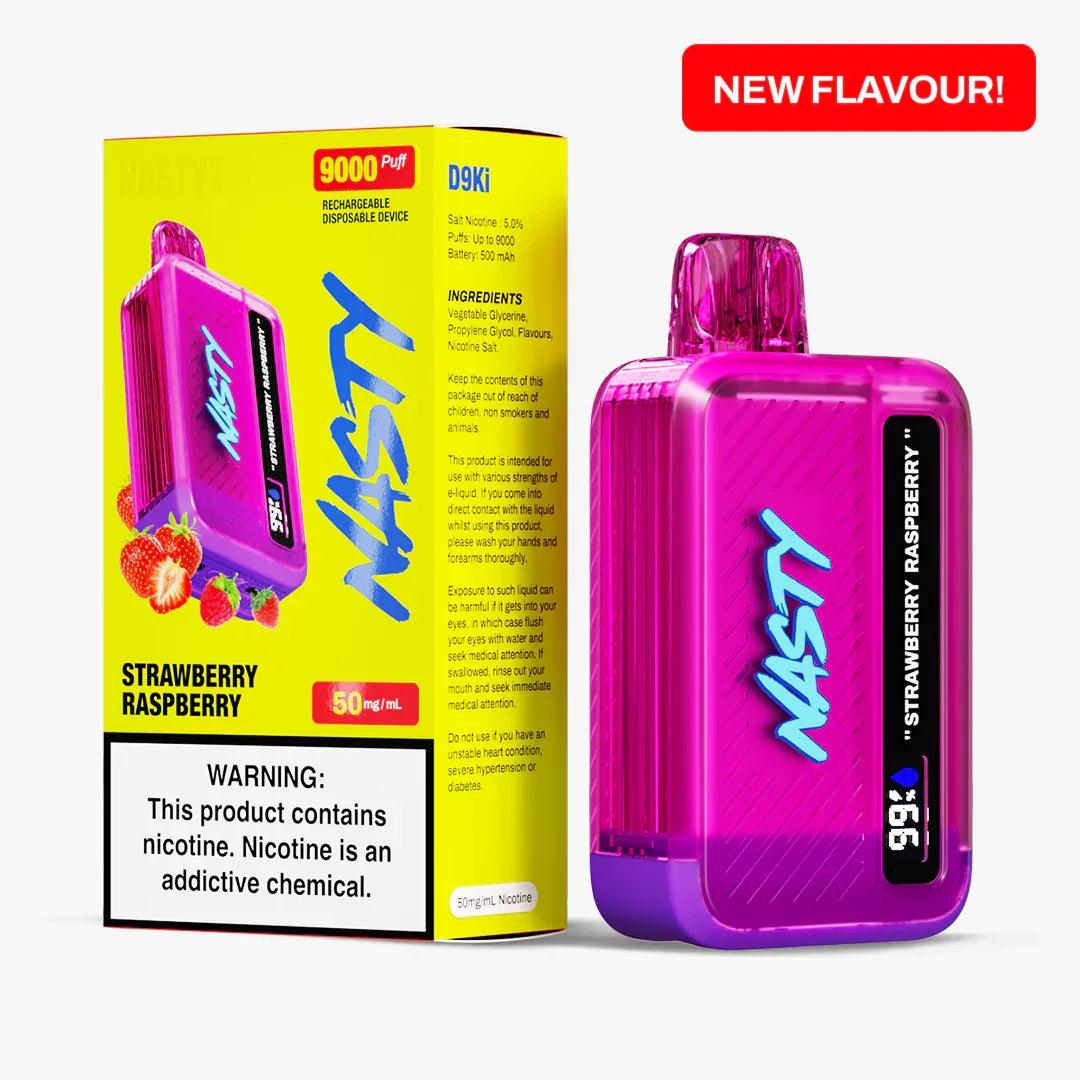 Nasty Bar 9000 Puff Disposable 5% – Strawberry Raspberry