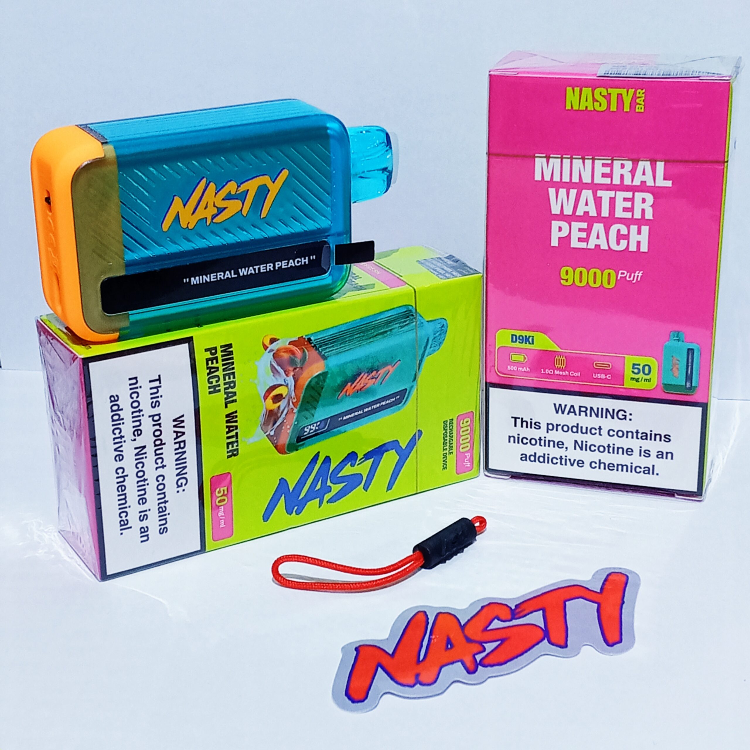 Nasty 9000 puff – Mineral Water Peach 5%