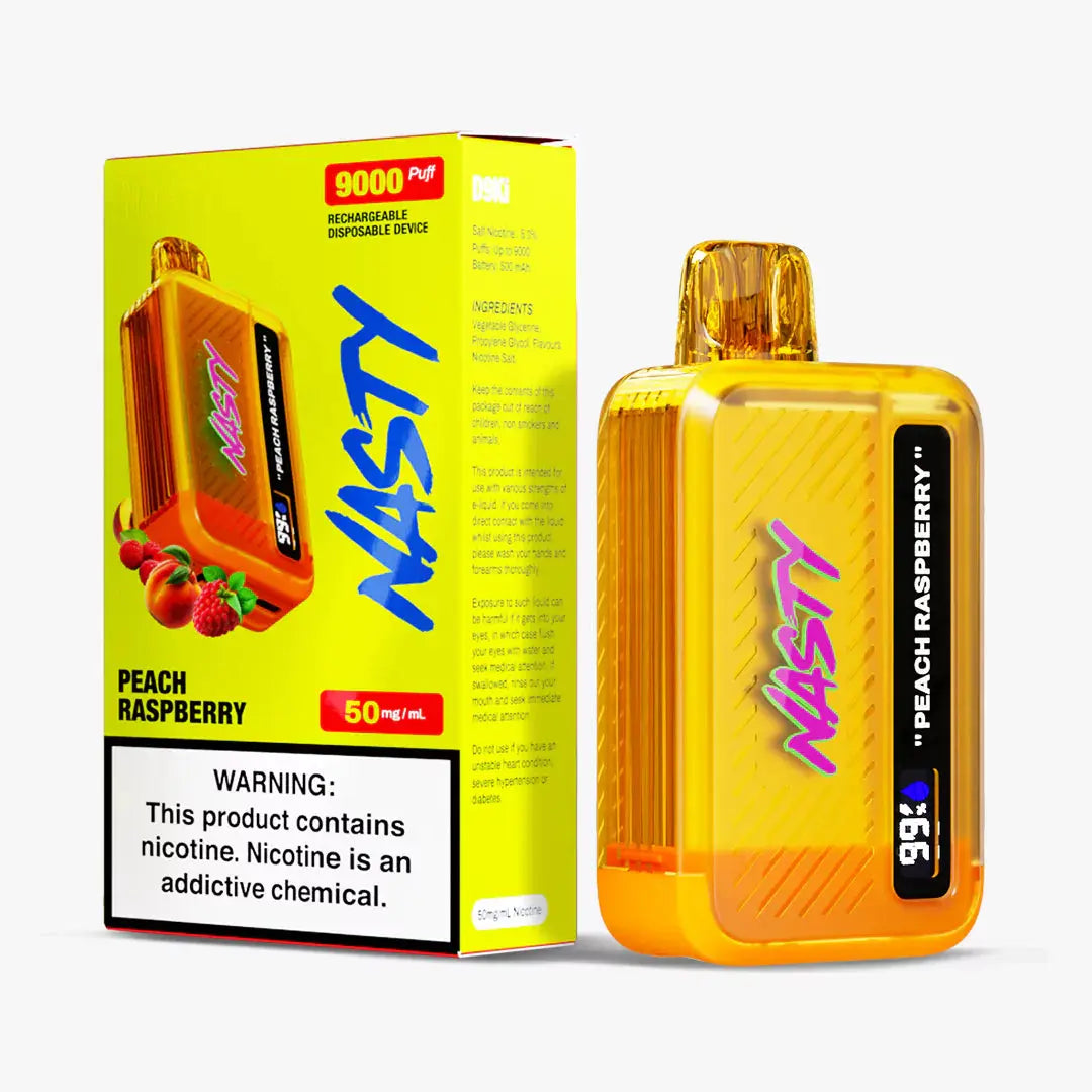 Nasty 9000 puff – Peach Raspberry 5%