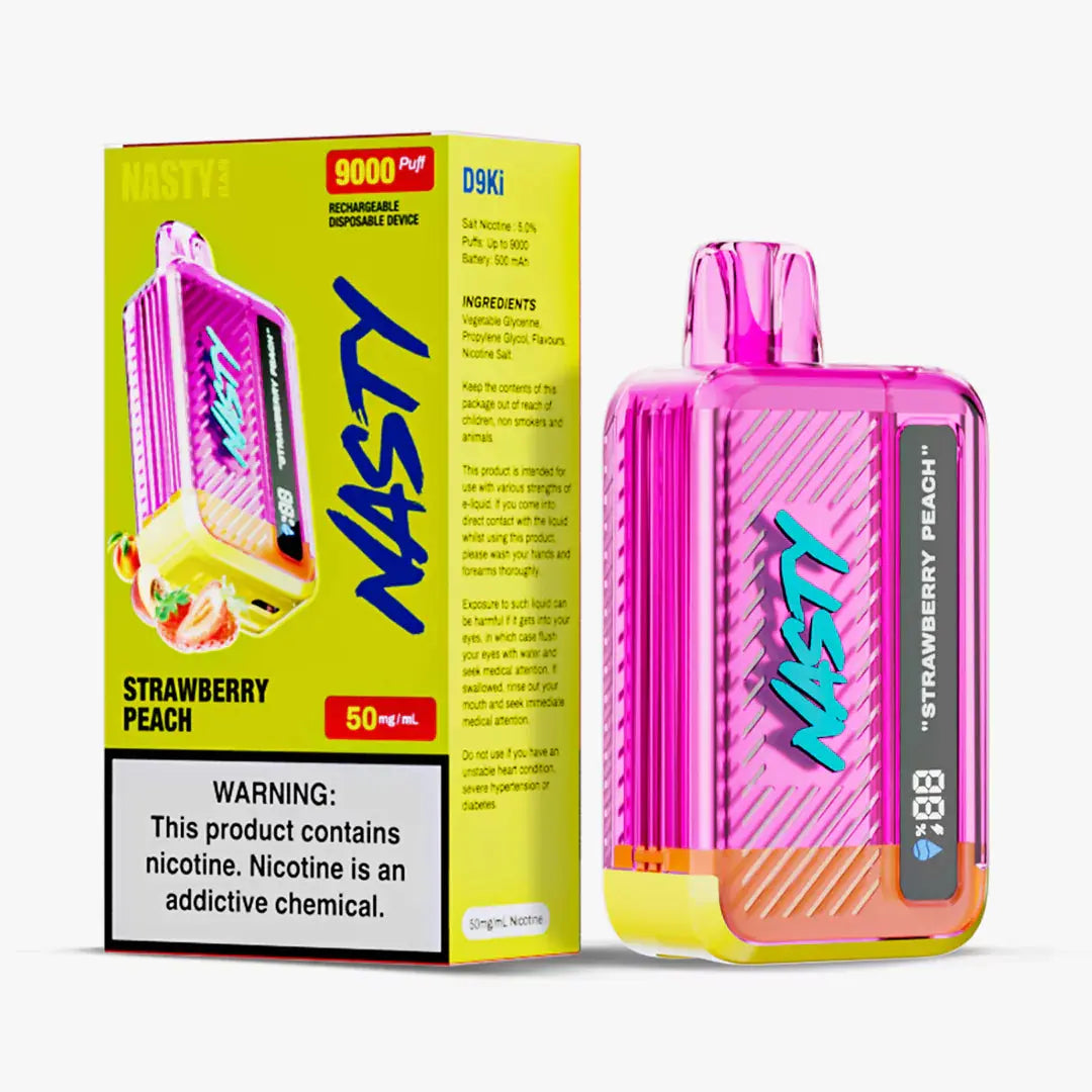 Nasty 9000 puff – Strawberry Peach 5%