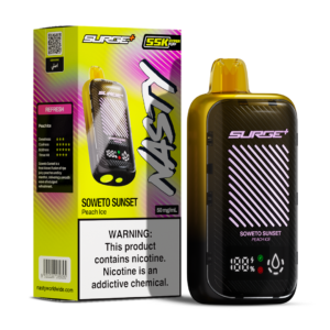 Nasty Surge 55k – Peach Ice (Soweto Sunset) 5%