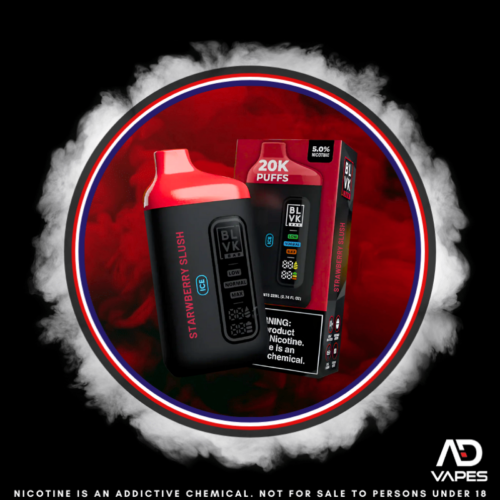 Product Review BLVK 20000 Disposable Vape 50mg Strawberry Slush