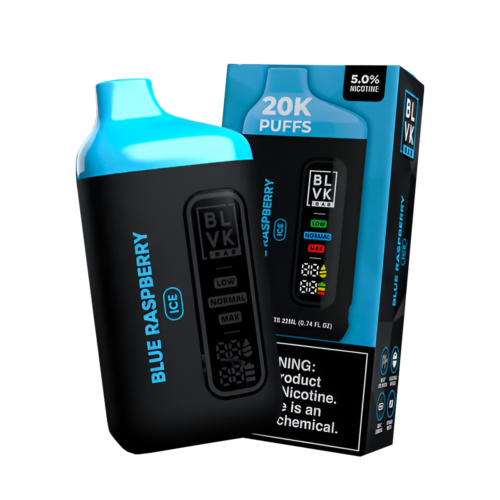 Product Review BLVK 20000 Disposable Vape 50mg Blue Raspberry