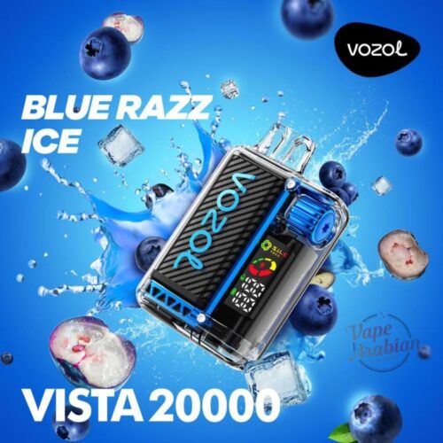 Product Review Vozol Vista Disposable Vape 20000 50mg Blue Razz Ice