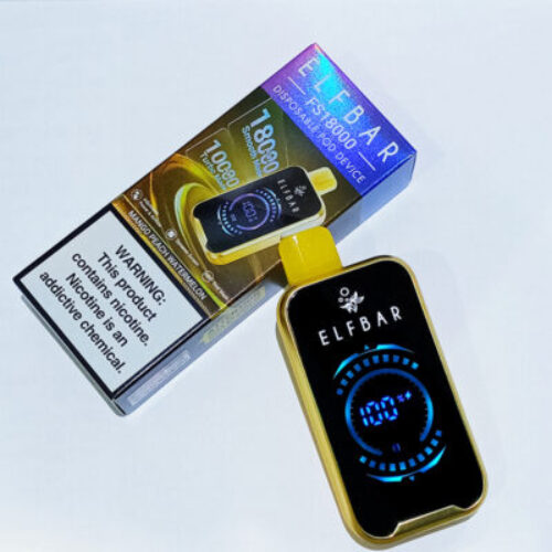 Product Review Elf Bar FS18000 Disposable Vape 50mg Mango Peach Watermelon