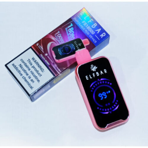 Product Review Elf Bar FS18000 Disposable Vape 50mg Peach Berry
