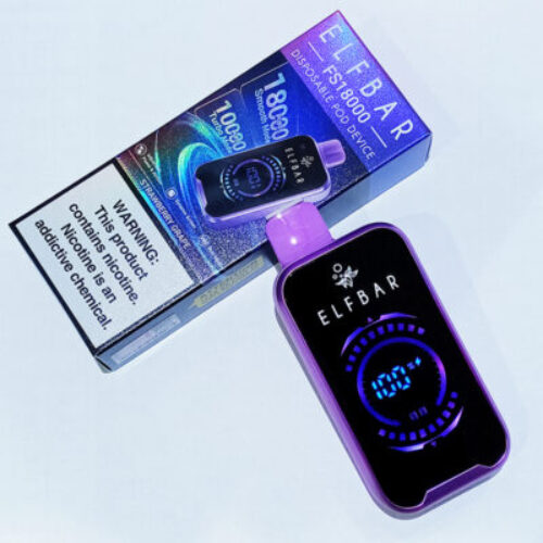 Product Review Elf Bar FS18000 Disposable Vape 50mg Strawberry Grape