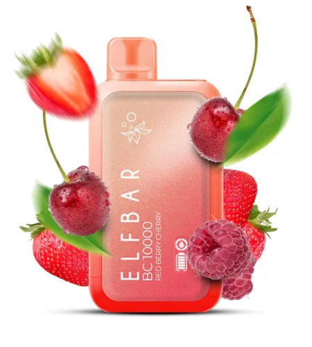 Product Review Elf Bar BC10000 Disposable Vape 50mg Red Berry Cherry