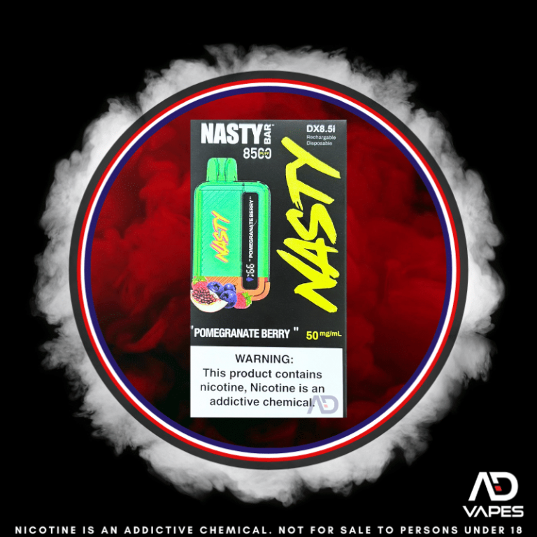 Product Review Nasty Bar Pomegranate Berry 8500 Puff Disposable Vape