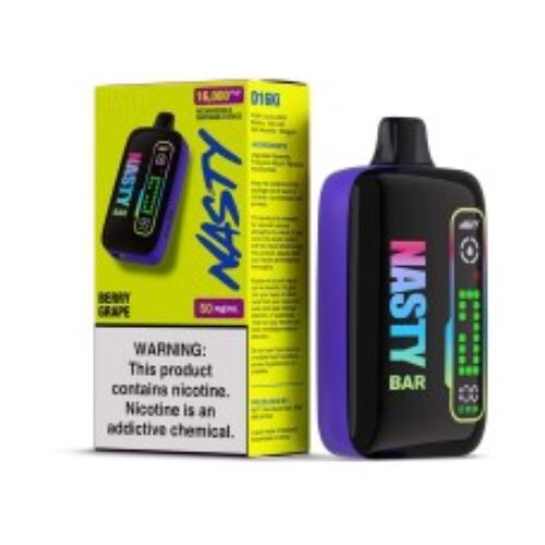 Product Review Nasty Bar 16000 Berry Grape Disposable Vape