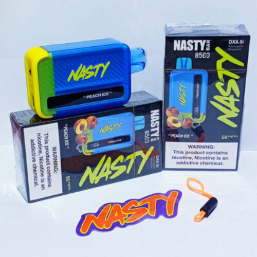 Product Review Nasty Bar 8500 Peach Ice Disposable Vape