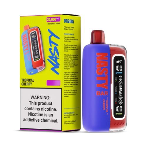 Product Review Nasty Bar 20000 Tropical Cherry Disposable Vape