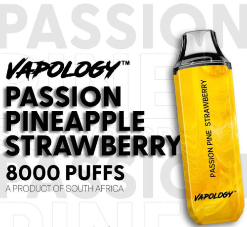 Product Review Vapology 8000 Disposable Vape 50mg 50mg Polar Popz Passion Pine Strawberry
