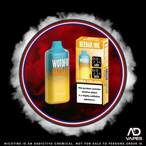 Product Review Wotofo Nexbar 10000 Disposable Vape 50mg Pina Colada
