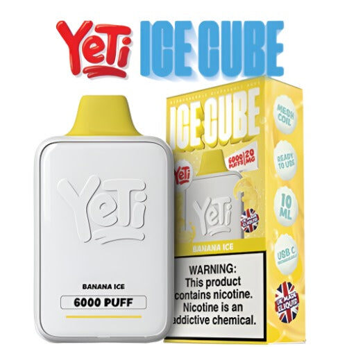 Product Review Yeti Ice Cube Disposable Vape 6000 20mg Banana Ice