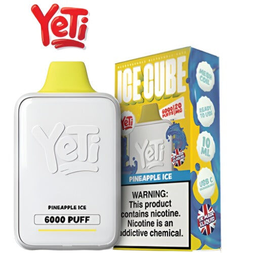 Product Review Yeti Ice Cube Disposable Vape 6000 20mg Pineapple Ice