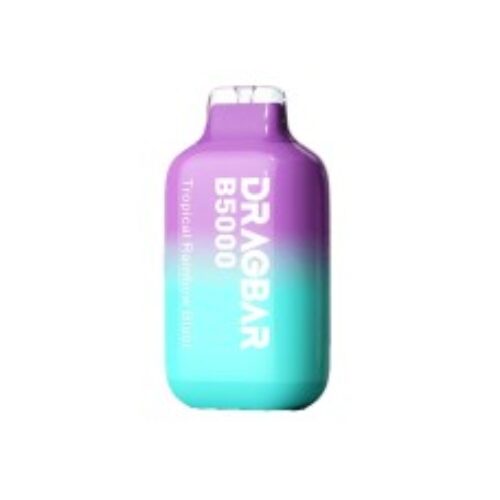 Product Review Zovoo Dragbar B5000 Disposable Vape 50mg Tropical Rainbow Blast