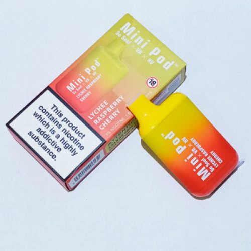 Mini Pod 1000 Puff Lychee Raspberry Cherry 5% Disposable Vape