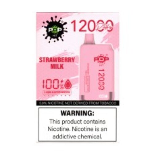 Pop Hit – 12000 Puffs – Strawberry Peach Ice Cream