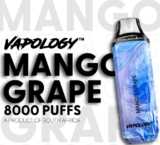 Product Review Vapology 8000 Disposable Vape 50mg 50mg Mango Grape