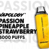 Product Review Vapology 8000 Disposable Vape 50mg 50mg Polar Popz Passion Pine Strawberry