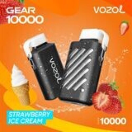 Vozol Gear 10000 50mg Strawberry Ice Cream Disposable Vape