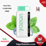 Product Review Vozol Star Disposable Vape 12000 50mg Cool Mint